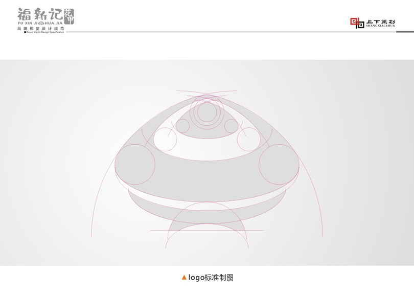 福新記花甲標(biāo)志設(shè)計(jì)，新鄉(xiāng)logo設(shè)計(jì)